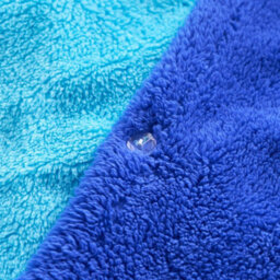 OHS Reversible Teddy Duvet Cover With Pillowcase, Blue/sea Blue - Double - thumbnail 4