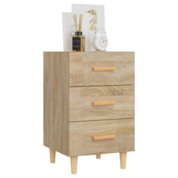 Berkfield Bedside Cabinet Sonoma Oak 40X40X66 Cm Engineered Wood - thumbnail 7