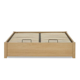 Westbrook Oak Wooden Platform Ottoman Storage Bed - 4Ft6 Double - thumbnail 7