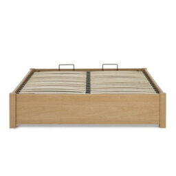 Westbrook Oak Wooden Platform Ottoman Storage Bed - 4Ft6 Double - thumbnail 6