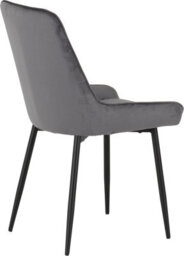 Seconique Avery Grey Velvet Dining Chair X2 Velvet Fabric Priced Per Pair - thumbnail 7
