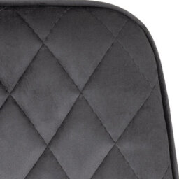 Seconique Avery Grey Velvet Dining Chair X2 Velvet Fabric Priced Per Pair - thumbnail 9
