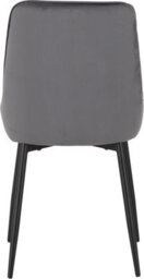 Seconique Avery Grey Velvet Dining Chair X2 Velvet Fabric Priced Per Pair - thumbnail 8