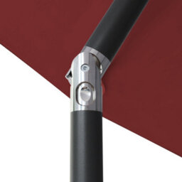 Sundaze 2.5M Wine Red Garden Parasol Umbrella Sun Shade Canopy With Hand Crank Tilt Function - thumbnail 4