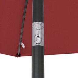 Sundaze 2.5M Wine Red Garden Parasol Umbrella Sun Shade Canopy With Hand Crank Tilt Function - thumbnail 5