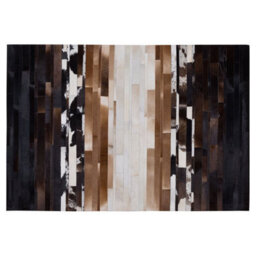 Beliani Rug Dalyan Brown 140 X 200 Cm Leather - thumbnail 4