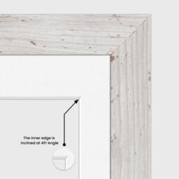 AK Frames 20X16 White Rustic Modern Multi Photo Frame With White Mount - Holds 9 Apertures (2X) 7X5, (7X) 6X4 Photos - thumbnail 7
