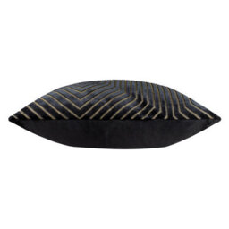 Paoletti Evoke Cut Velvet Cushion Cover, Black, 55 X 55Cm - thumbnail 3