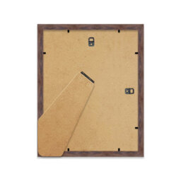 "14X11"" Walnut Frame With Mount For 11X9"" Pictures 20mm Thin Edge Portrait And Landscape Display With Wall Hooks And Kickstand" - thumbnail 3