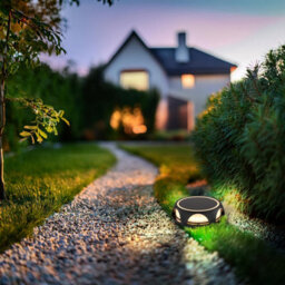 Luminosa Lighting Luminosa Solarleuchte Round Outdoor Spike Matt Black Ip65 Led 3000K - thumbnail 7