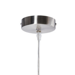 Wyld and Coco Lucent Pendant Lamp Tinted Gold Glass Vintage Style Ceiling Light - Warm Amber Glass, Timber Top, 38Cm Diameter, 129Cm Drop - thumbnail 8