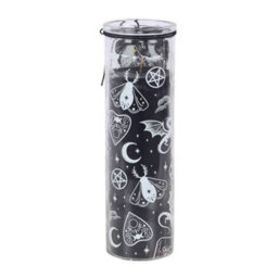 Vanilla Bean & Black Pepper Tube Candle Tall Gothic Glass Candle - thumbnail 3