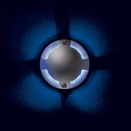 Luminosa Lighting Luminosa Led 12 Light 4 Way Walkover Recessed Light Aluminium, Blue Ip67 - thumbnail 2