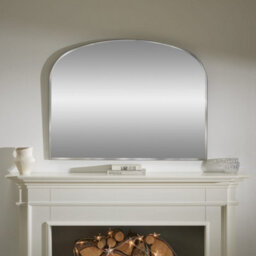 The Online Mirror Shop Overmantle Mirror Bevelled Edge Glass Simplistic Finish With Black Frame - H 71Cm X W 93Cm For Hang Anywhere Inside Of Your Home - thumbnail 2