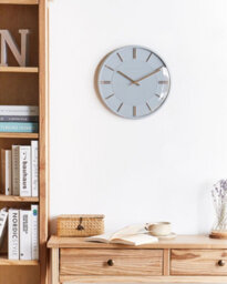Beliani  Wall Clock Daroca 34 Cm Grey - thumbnail 2