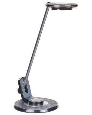 Wyld And Coco Luminalux Led Desk Lamp - Adjustable Arm, Pivoting Shade, Usb Charging, Black Metal Finish - image 1