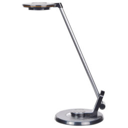 Wyld And Coco Luminalux Led Desk Lamp - Adjustable Arm, Pivoting Shade, Usb Charging, Black Metal Finish - thumbnail 4