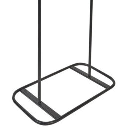 Wyld And Coco Black Iron Clothes Rail 171Cm Freestanding Coat Rack - Modern Hallway Storage - thumbnail 8