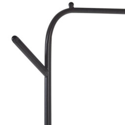 Wyld And Coco Black Iron Clothes Rail 171Cm Freestanding Coat Rack - Modern Hallway Storage - thumbnail 6