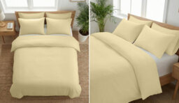 Pamposh 400 Thread Count Egyptian Cotton Single Duvet Cover Set Premium Cotton Breathable Luxury Bedding Set With Zipper Closure - thumbnail 5