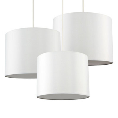Valuelights Torbery Set Of 3 Cream Nesting Ceiling Light Shades (D)30Cm - image 1
