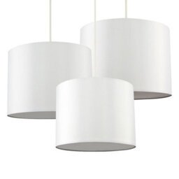 Valuelights Torbery Set Of 3 Cream Nesting Ceiling Light Shades (D)30Cm