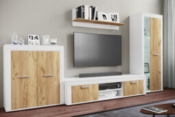 Vcm Chest Of Drawers Sideboard Usilo 2 Revolving Doors - thumbnail 4