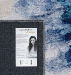 Loomed Washable Large Blue Grey Abstract Living Area Rug 190Cm X 280Cm - thumbnail 3