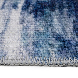Loomed Washable Large Blue Grey Abstract Living Area Rug 190Cm X 280Cm - thumbnail 2