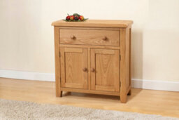 Buttercup Farm Shrewsbury Compact Sideboard With 1 Drawer And 2 Doors - L32 X W80 X H80 Cm - Oak
