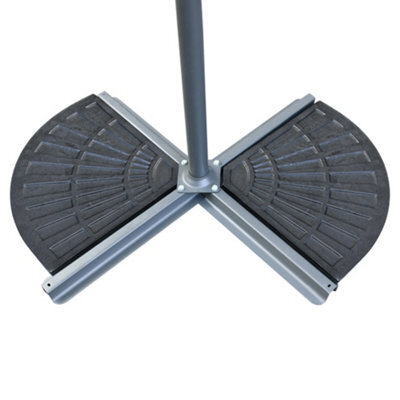 Sundaze Garden Outdoor Banana Parasol Base 2 Pack Umbrella Stand Weights - image 1