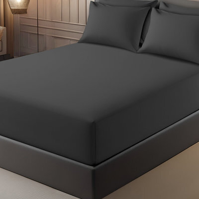 Lazzaro Luxury King Fitted Sheet Extra Deep 40Cm Pocket Premium Brushed Microfibre Ultrasoft Fade Resistant - image 1