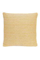 Regal Pure Cotton Cushion Cover In Ochre, 60 X 60Cm