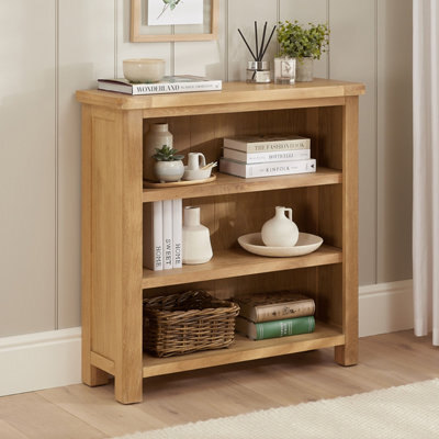 The Furniture Market Marbury Oak Small Low Bookcase - image 1