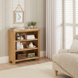 The Furniture Market Marbury Oak Small Low Bookcase - thumbnail 3
