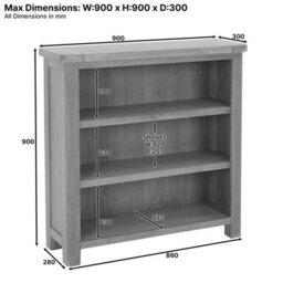 The Furniture Market Marbury Oak Small Low Bookcase - thumbnail 8