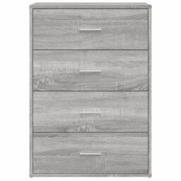 Berkfield Sideboards 2 Pcs Grey Sonoma 60X31X84 Cm Engineered Wood - thumbnail 5