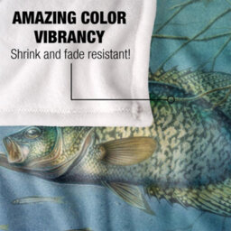 Jq Licensing Silky Crappie Fishing Supersoft Blanket Multicoloured (One Size) - thumbnail 4