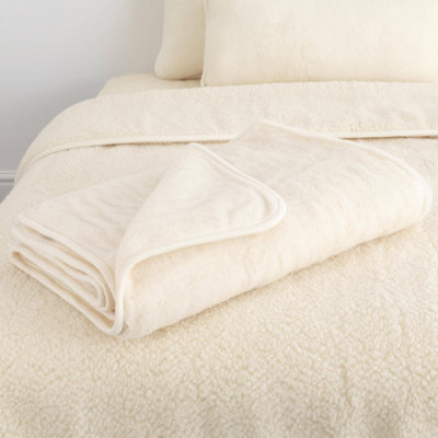 Native Natural Natural 100% Merino Wool Blanket - image 1