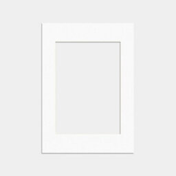 Ak Frames A4 White Picture Mounts To Fit A5 Aperture Size - Mount Board Only (No Frame Included) - thumbnail 1