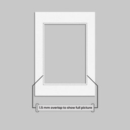 Ak Frames A4 White Picture Mounts To Fit A5 Aperture Size - Mount Board Only (No Frame Included) - thumbnail 4