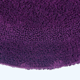 Homescapes Luxury Reversible Round Bath Mat - Plum - thumbnail 2
