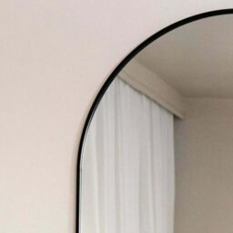 Jōbū Jobu Home - Emi, Black Metal Runway Oval Mirror - 120Cm X 40Cm - thumbnail 6
