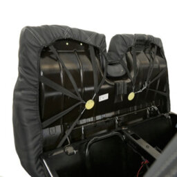 Uk Custom Covers Vw T5/t6 2003-2015 Black Front Leatherette Seat Covers - Double Diamond Bentley Stitch, Underseat Storage - thumbnail 3
