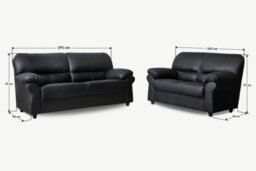 Rota Donna Exclusives Furniture Stop - Saga 3+2 Coventry Leather Sofa Set - thumbnail 2