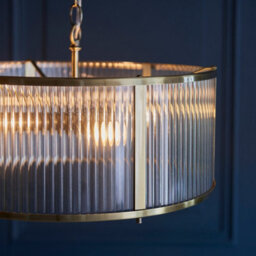 Luminosa Lighting Luminosa Ridgeton 3 Light Decorative Ceiling Pendant Antique Brass - thumbnail 5