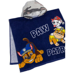 Paw Patrol Childrens/kids Camo Hooded Towel Navy/grey (One Size) - thumbnail 3