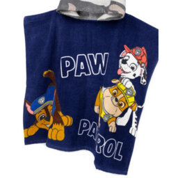 Paw Patrol Childrens/kids Camo Hooded Towel Navy/grey (One Size) - thumbnail 2