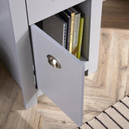 Home Source Camden Pc Computer Office Storage Desk Grey - thumbnail 8