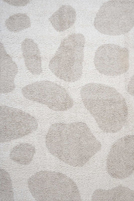 The Rugs Moodi Shaggy Light Beige Kora Rug Runner Abstract Thick High Pile For Living Rooms, Bedrooms, Hallways, Kitchens - image 1